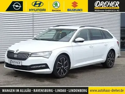 Occasion Skoda Superb Ambition 150 PK (110 kW) 2024 Wit Stationwagen