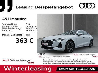 Weiß Gebraucht 2025 Audi A5 Sport Limousine | 42.244 € (Superpreis)