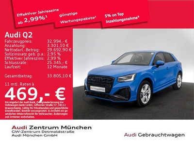 Gebraucht Audi Q2 S-Line 190 PS (139 kW) 2023 Turboblau SUV