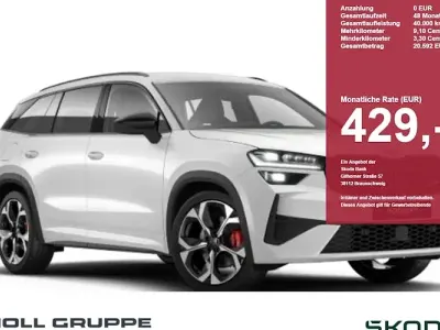 Neu Skoda Kodiaq RS 265 PS (194 kW) 2026 Weiß SUV