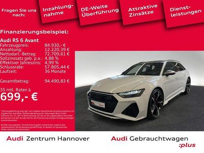 Gebraucht Audi RS6 Ambiente 600 PS (441 kW) 2022 Gletscherweiß metallic Kombi