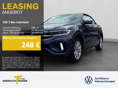 Gebraucht VW T-Roc Cabriolet R-line 150 PS (110 kW) 2024 Grau Cabrio