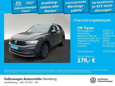 B0 delfingrau metallic Gebraucht 2022 VW Tiguan Life SUV | 26.970 € (Guter Preis)