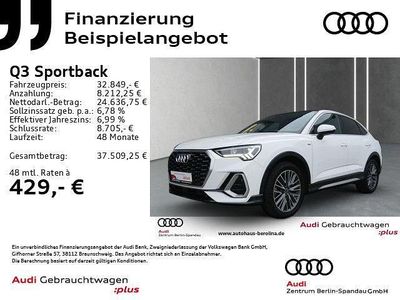 Weiß Gebraucht 2021 Audi Q3 Sportback S-Line SUV | 32.849 € (Fairer Preis)