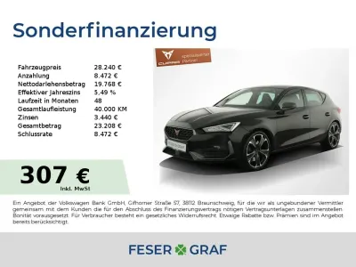 Gebraucht Cupra Leon VZ 245 PS (180 kW) 2024 Midnight schwarz metallic Limousine