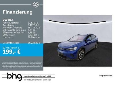 Gebraucht VW ID.4 Pure 108 kW (148 PS) 2022 Blau SUV