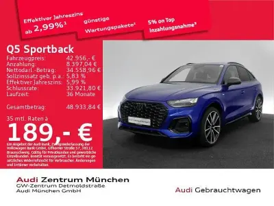 Gebraucht Audi Q5 Sportback S-Line 204 PS (150 kW) 2022 Blau SUV