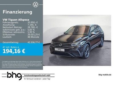 Gebraucht VW Tiguan Allspace Life 150 PS (110 kW) 2024 Schwarz SUV