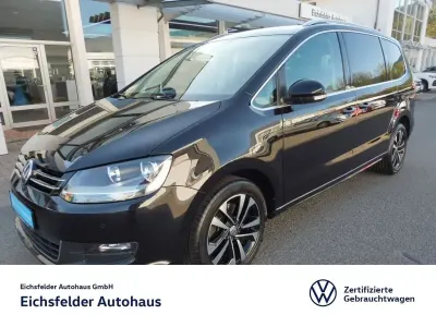 Gebraucht VW Sharan United 150 PS (110 kW) 2021 Schwarz Van / Kleinbus
