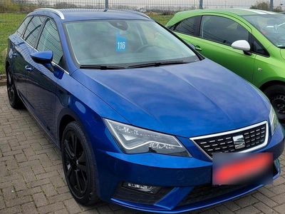 Usata Seat Leon ST 125 CV (91 kW) 2018 Blu Station wagon