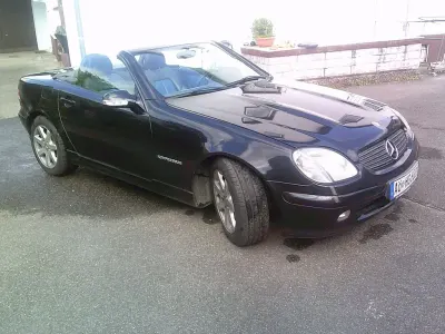 Brugt Mercedes SLK200 163 HK (119 kW) 2003 Sort Cabriolet