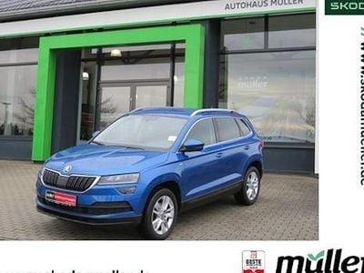 Blau (race blue) Gebraucht 2021 Skoda Karoq Clever SUV | 20.690 € (Guter Preis)