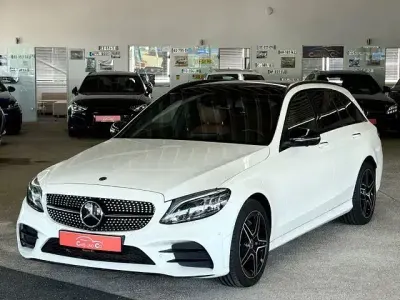 Gebraucht Mercedes C220 AMG line 194 PS (142 kW) 2020 Diamantweiss Kombi