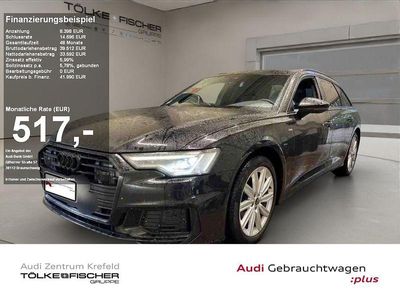 Mythosschwarz (metallic) Gebraucht 2022 Audi A6 S-Line Kombi | 40.948 € (Fairer Preis)