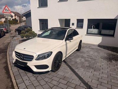 Usata Mercedes C250 AMG line 211 CV (155 kW) 2015 Bianco Berlina