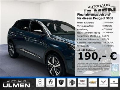 Blau Gebraucht 2023 Peugeot 3008 Allure SUV | 22.880 € (Fairer Preis)