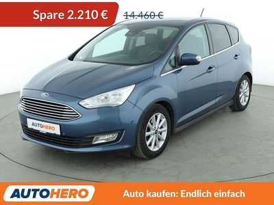 Blau Gebraucht 2019 Ford C-MAX Titanium Van / Kleinbus | 12.250 € (Fairer Preis)