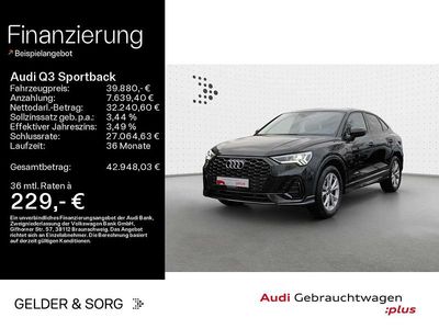 Gebraucht Audi Q3 S-Line 150 PS (110 kW) 2025 Mythosschwarz metallic SUV