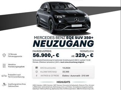Gebraucht Mercedes EQE350 AMG line 214 kW (292 PS) 2024 Schwarz SUV