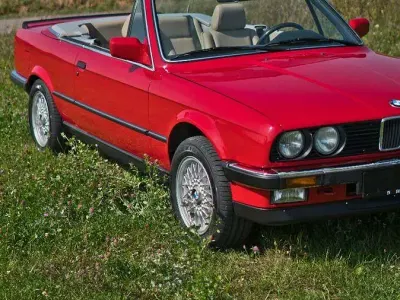 Gebraucht BMW 325 Cabriolet Sport Line 171 PS (125 kW) 1987 Rot Cabrio