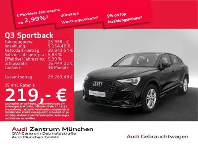 Gebraucht Audi Q3 Sportback Sport 150 PS (110 kW) 2023 Mythosschwarz metallic SUV