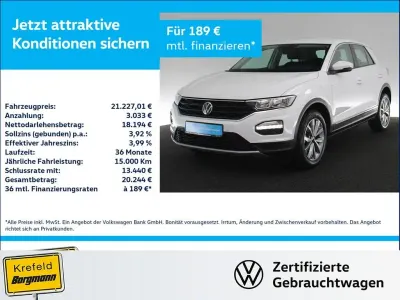Gebraucht VW T-Roc Style 150 PS (110 kW) 2022 Weiss / pure white SUV