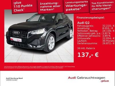 0e mythosschwarz metallic Gebraucht 2024 Audi Q2 Advanced SUV | 33.540 € (Teuer)