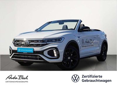 Gebraucht VW T-Roc Cabriolet R-line 150 PS (110 kW) 2025 Pure white schwarz Cabrio