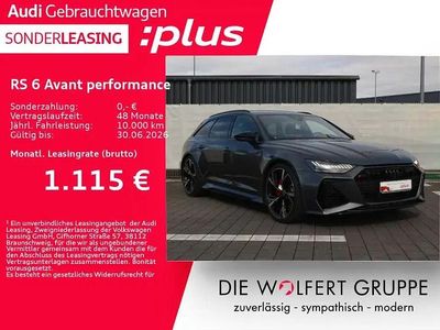Usata Audi RS6 Performance 630 CV (463 kW) 2025 Grigio Station wagon