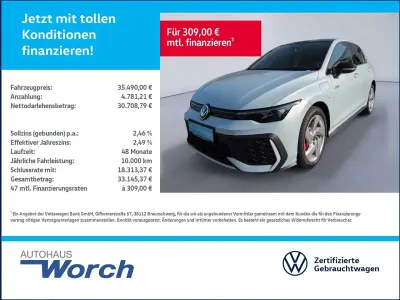 Gebraucht VW Golf VIII GTE 272 PS (200 kW) 2025 Crystal ice blue metallic Limousine