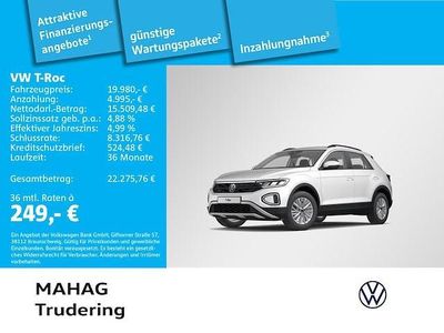 Gebraucht VW T-Roc Life 110 PS (80 kW) 2023 Weiß SUV