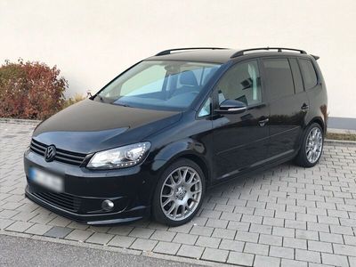 gebraucht VW Touran TDi R-Line BLACK Aero Paket 18" BBS AHK Xenon Navi LED