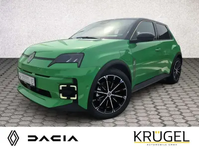 Neu Renault 5 E-Tech Komfort 77 kW (106 PS) 2026 Pop green!, black pearlschwar Limousine