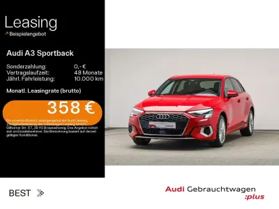 Gebraucht Audi A3 Advanced Plus 204 PS (150 kW) 2022 Rot Limousine