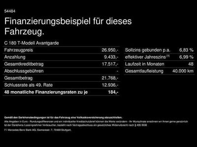 gebraucht Mercedes C180 C 180T Avantgarde Rückfahrkamera Pano Ambiente