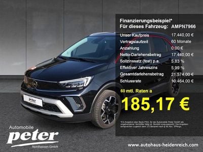 Gebraucht Opel Crossland GS Line 131 PS (96 kW) 2021 Schwarz SUV