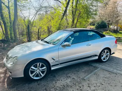 Brugt Mercedes CLK200 163 HK (119 kW) 2006 Sølv Cabriolet