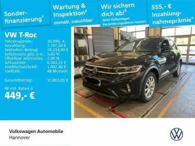 Gebraucht VW T-Roc R-line 190 PS (139 kW) 2023 Deep black perleffekt SUV