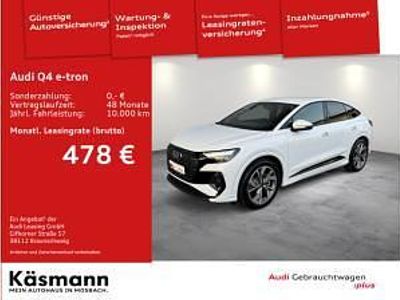 Gebraucht Audi Q4 Sportback e-tron S-Line 210 kW (286 PS) 2025 Weiß (gletscherweiß metallic) SUV
