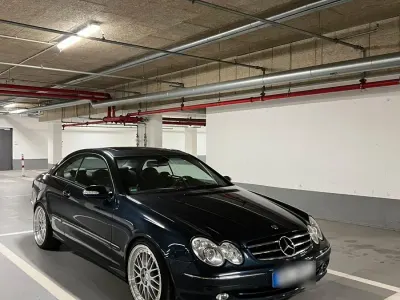 Brugt Mercedes CLK320 218 HK (160 kW) 2004 Blå Coupe