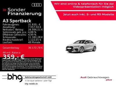 Gebraucht Audi A3 S-Line 150 PS (110 kW) 2023 Weiß Limousine