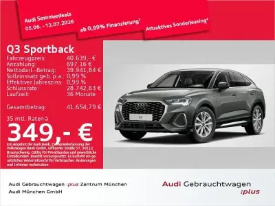 Gebraucht Audi Q3 Sportback Ambiente 150 PS (110 kW) 2025 Chronosgrau metallic SUV