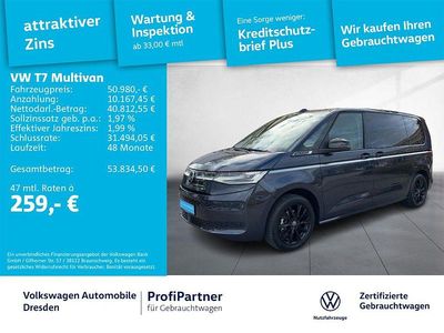 Gebraucht VW Multivan Style 150 PS (110 kW) 2024 Starlight blue metallic Van