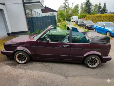 Brugt VW Golf Cabriolet 98 HK (72 kW) 1991 Lilla Cabriolet