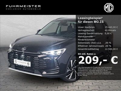Neu MG ZS 102 PS (75 kW) 2025 Schwarz Limousine