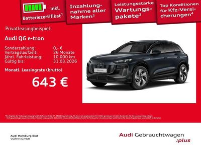 Gebraucht Audi Q6 e-tron S-Line 225 kW (306 PS) 2025 Manhattangrau metallic SUV
