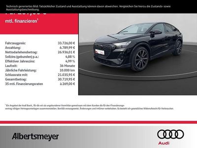 Gebraucht Audi Q4 Sportback e-tron Ambiente 219 kW (299 PS) 2023 Schwarz SUV