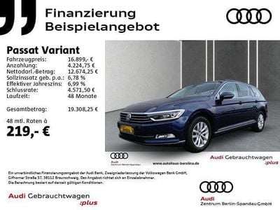Gebraucht VW Passat Comfortline 190 PS (139 kW) 2017 Blau Kombi