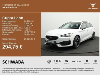 Gebraucht Cupra Leon 204 PS (150 kW) 2023 Nevada weiß metallic Kombi
