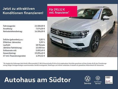Weiß Gebraucht 2019 VW Tiguan Highline SUV | 23.580 € (Fairer Preis)